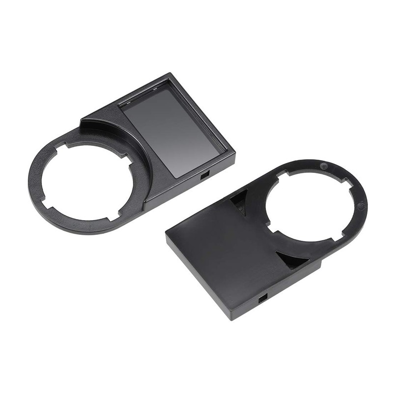 sourcing map 10pcs 22mm Diameter Black Plastic Push Button Switch