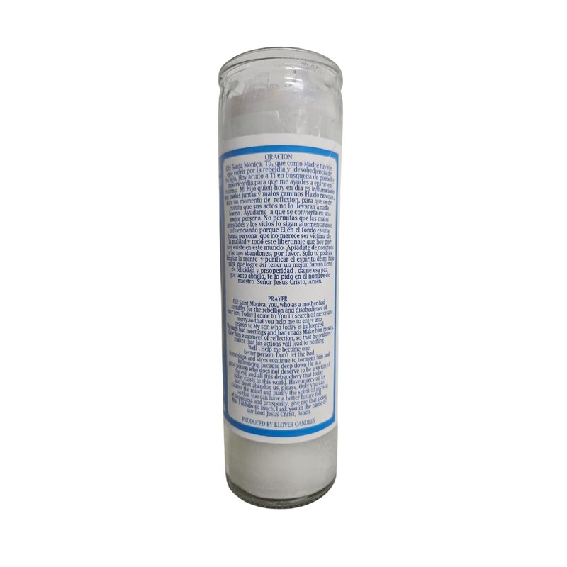 Santa Monica Veladora Preparada/Saint Monica Prepared Ritual Candle