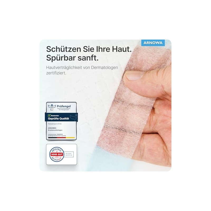 200 x ARNOMED Disposable Incontinence Pads, Absorbent Hospital Pads, 60