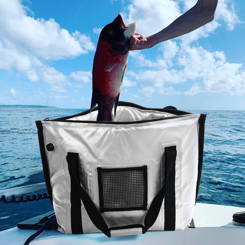 Buffalo Gear Insulated Fish Bag Cooler Flat Bottom-26L Waterproof Fish