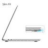 Fintie - Funda para MacBook Pro 13, Transparente escarchado