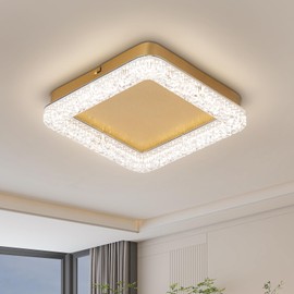 Vloitgol 10 Inch 4500K Square Modern Flush Mount Ceiling Light