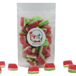 FirstChoiceCandy Gummy Fruit Candy (Sour Watermelon Wedge Slices, 5 Pound (Pack of 1))