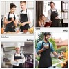 chenqi Kitchen Apron Adjustable Bib Apron with 2 Pockets, Unisex