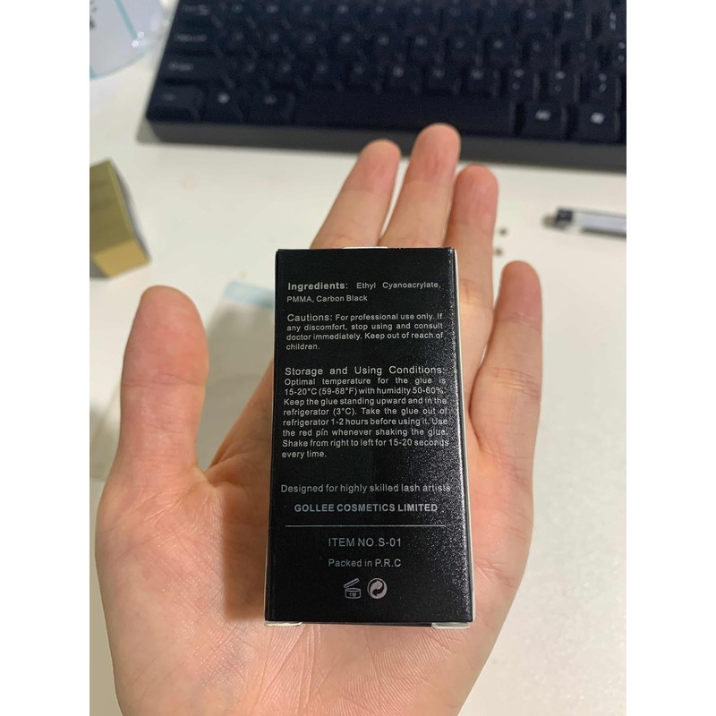 Eyelash Extension Glue - 0.5 Sec Fast Drying, 8 Week