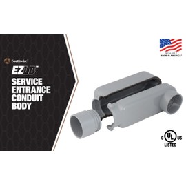 Southwire EZLB200 Connector; 2"; Gray