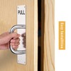 GINZER Stainless Steel Door Handle, Aluminum Alloy Pull and Push