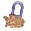 Purpledip Fish Shaped Brass Lock Padlock: Handmade Antique Design with