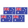 iplusmile 4pcs Australia Flag Iron Patches Embroidered Badge for Jackets