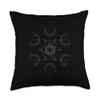 Metatron Cube Mandala Meditation Energy Healing Throw Pillow