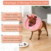 Inflatable Dog Cone Collar with Enhanced Anti-Licking, Soft Neck Donut