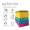 EPLANITA Pop-Up Sponges (Pack of 10) Natural Cellulose, Compostable, Scratch-Free