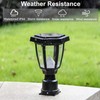 FUDESY Solar Lamp Post Light Outdoor, Waterproof LED Fence Post