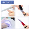 AHIER Acrylic Elongated Swallow Self-Adhesive Gel Nail Extension Forms, 100PCS