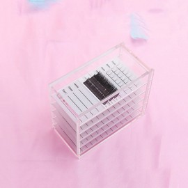 Acrylic eyelash organizer