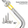 Hanpex Long Arm Torx Star Allen Wrench Set, Star Key