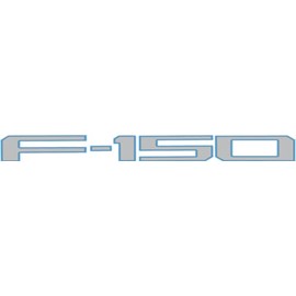 Eurosport Daytona- Compatible with 2021-Current, Ford F150 Standard Tailgate Letters (Lightning)