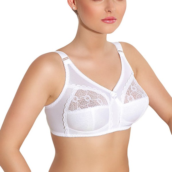 Jarpol 5777 Non Padded Bra Wireless Lace Adjustable Straps -