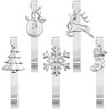 URATOT Pack of 5 Christmas Stocking Holders Mantel Hooks Hanger