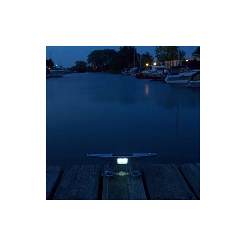 Dock Edge + Dock Cleat Boat Open Base Solar Lighting,