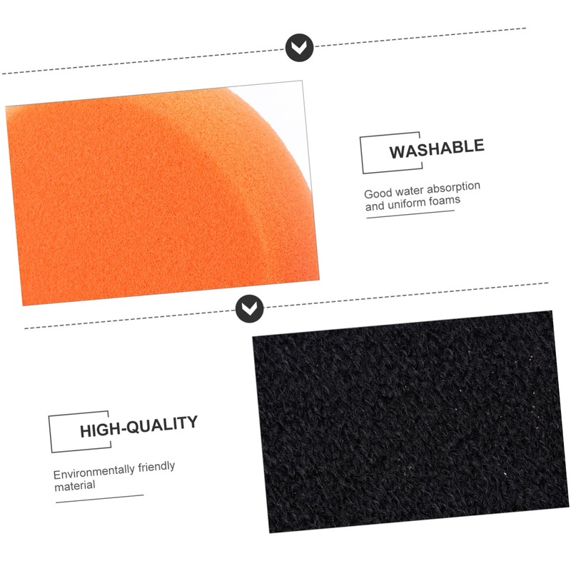 ULTECHNOVO 2sets Car Polishing Sponge Pads Washable Waxing Sponge Pads