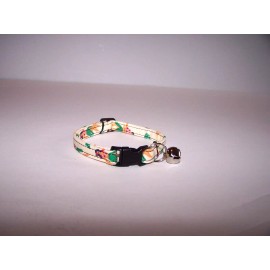 handmade Wet Nose Designs Tropical Hula Girls CAT COLLAR on Tan Hawaii Hawaiian