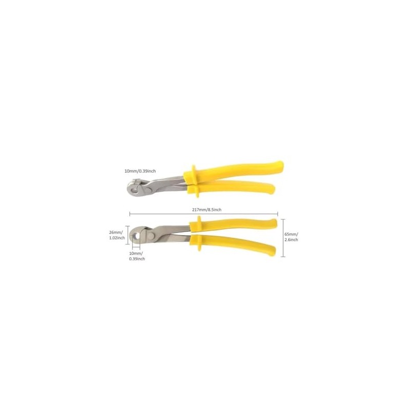 J-Clip Plier for Cage, Gabions, Fencing Making/Reparing, Straight-Nose Wire Clip