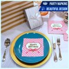 Iconikal Dinner Party Paper Napkins, Happy Birthday Horseshoe, 48-Count