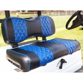 Huskey Parts Blue Front Seat Cover Diamond Stitching For Club Car Precedent Golf Cart 2004+