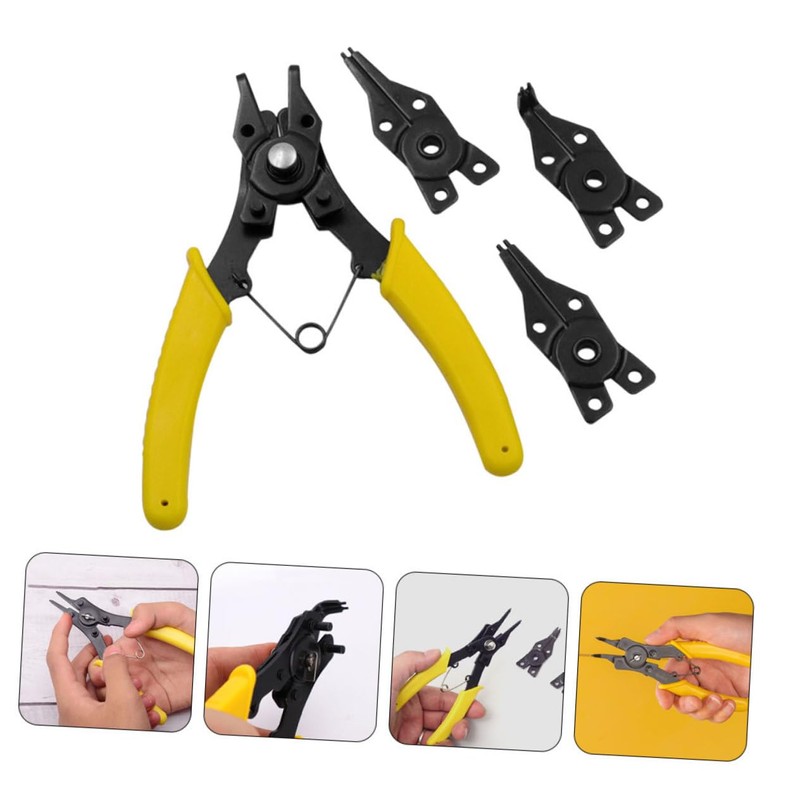 OSALADI Pliers Kit 4-in-1 Spring Clamp Tool for Car Auto