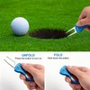 3-Piece Golf Divot Tool Set - Robust Stainless Steel Foldable
