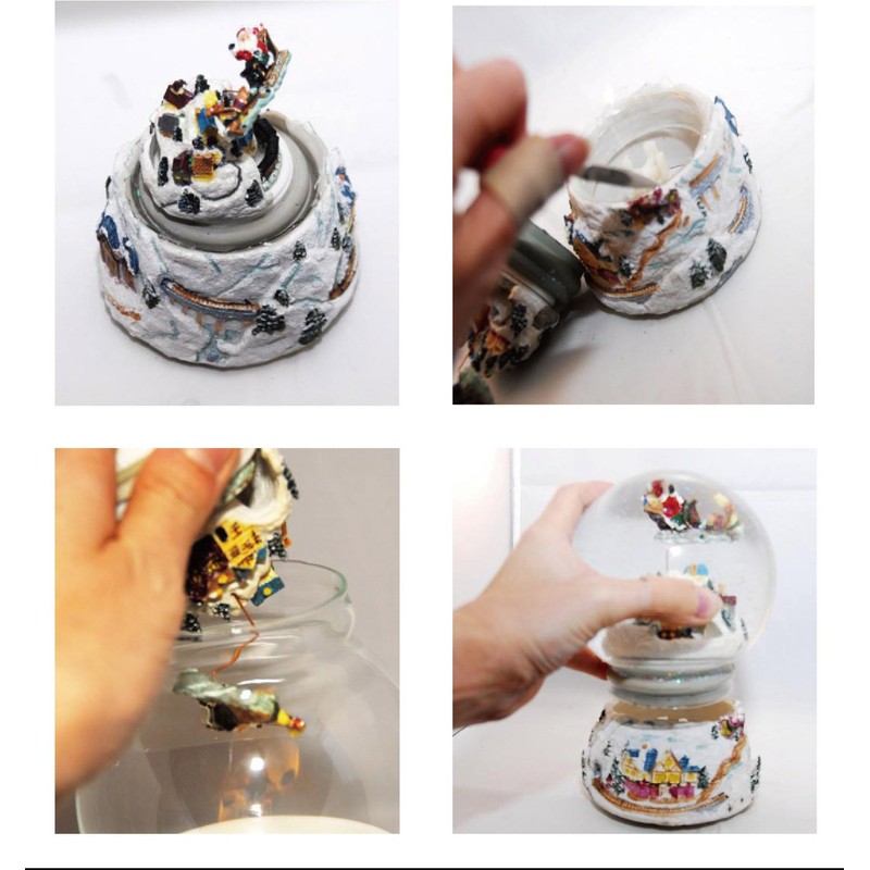 SNOWGLOBE for you - DO IT YOURSELF 40003-80mm-Ersatzglas/Bastelglas für Schneekugel