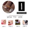 MISUD Bling Glitter Press on Toenails Glossy Fake Toe Nails