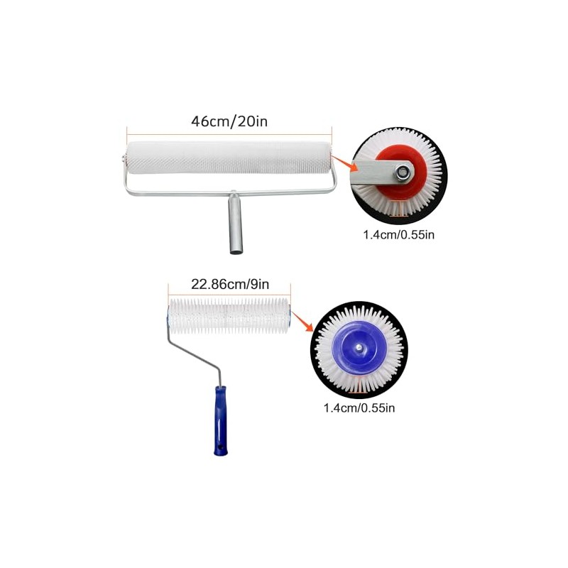 Self-Leveling Tool Kit with Rake, Spiked Roller, Spiked Shoes and