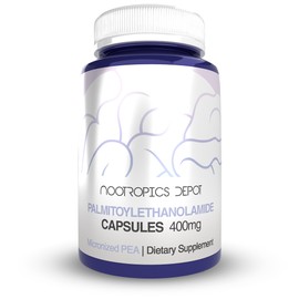 Nootropics Depot Nootropics Depot Palmitoylethanolamide Capsules | Pea | 400mg Pills | 60 Count | Supports Discomfort Relief | Promotes Healthy Joint Function