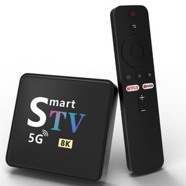 YFDSPSM Streaming Media Player Converts Regular TV to Smart TV 4K Resolution Chromecast Built-in Android 14.0 OS Quad-Core Processor WIFI6 Bluetooth Bluetooth Voice Remote 2GB+16GB Memory (M9-8K)