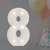 2FT Marquee Light Up Number, Marquee Numbers 8, Mosaic Balloons