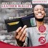 Black Real Leather Wallets for Men - RFID Blocking, Men's