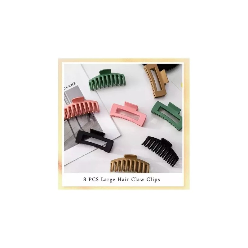 A15 8 Pcs Pinzas Para El Cabello, Garra Fuerte Para