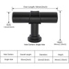LONTAN 10 Black Knobs Kitchen Door Knobs Black Door Knobs
