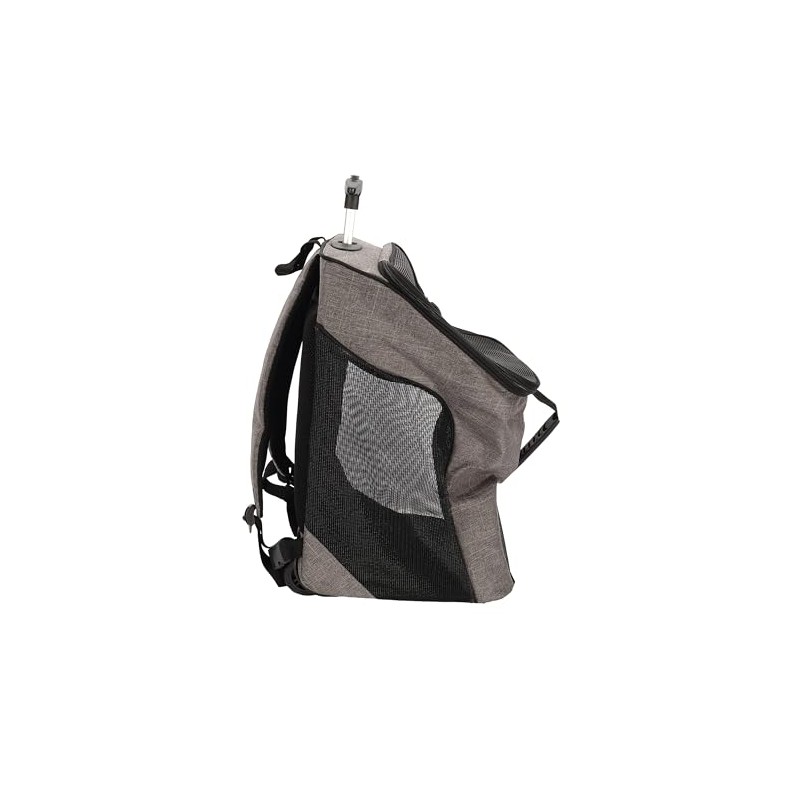 Dogit Explorer Backpack Carrier, Soft Small Dog Travel Carrier,Black,Rolling Backpack,77565