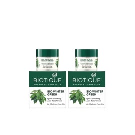 Biotique Bio Winter Green Spot Correcting Anti a-cne Cream 15gm (Pack of 2).