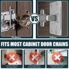 Cabinet Hinge Repair Plate, 8 Pcs Stainless Steel Hinge Repair