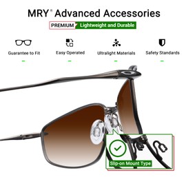 Mryok Replacement Nose Pieces Nose Pads for Oakley Holbrook TI OO6048 Sunglass - Clear