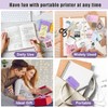 Zeacool Mini Sticker Printer,Mini Pocket Thermal Printer with 11 Rolls