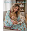 Bamboo Viscose Soft Baby Blankets for Girls Boys 47"*47",Rainbow