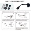TZnpnor 2 Pack 12-24V RV LED Bedside Light USB Charging
