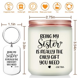 Volufia Being My Sister is Really The Only Gift You Need - Sister Birthday Gift Ideas - Sister Gifts from Sister - Sister Christmas Gifts, Mother's Day Gifts for Big Sister, Little Sister