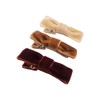 3PCS Bow Hair Clips for Women Girls Baby Girls Velvet