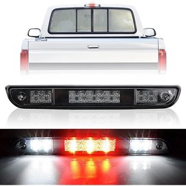 3rd Brake Light for 1992 1993 1994 1995 1996 1997 Ford F150 F250 F350 Third Brake Light LED Bronco Tail Light Cargo Light Cab Lamp Assembly-Smoke Lens